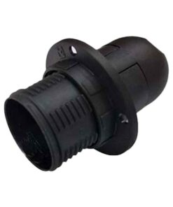 Alternative view of 2 Pezzi Portalampade E14, Portalampada in Termoplastico Nero Con Ghiera