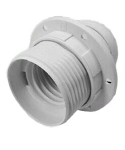 Alternative view of 2 Pezzi Portalampade E27, Portalampada in Termoplastico Bianco Con Ghiera