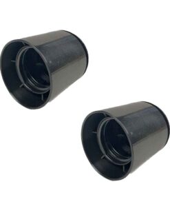 2 Pezzi Portalampade E27, Portalampada in Termoplastico Nero