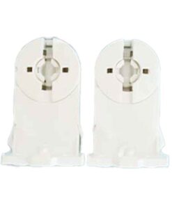 2 Kit Portalampade Per Neon Tubo Led T8 Con Base di Fissaggio