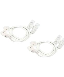 2 Pezzi Portalampade MR16, Portalampada in Ceramica Con Connettori Inclusi