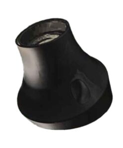 Alternative view of 2 Pezzi Portalampade E27 da Parete con Base Inclinata in Termoplastico Nero