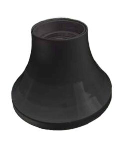 Alternative view of 2 Pezzi Portalampade E27 Portalampada Da Parete Con Base Dritto in Termoplastico Nero