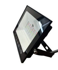 Faro Led Flood Slim RGB Con Telecomando 30W 1300 Lumen RGB AC 220V 50Hz Nero IP65