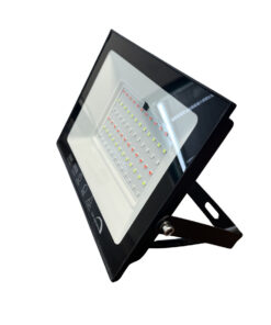 Faro Led Flood Slim RGB Con Telecomando 50W 2600 Lumen RGB AC 220V 50Hz Nero IP65