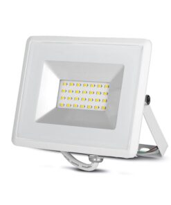 Faro Led Flood Light 20W Carcassa Bianca IP65 Neutro 4000K Super Slim SKU-215950