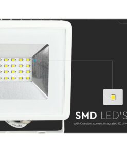 Alternative view of Faro Led Flood Light 20W Carcassa Bianca IP65 Neutro 4000K Super Slim SKU-215950