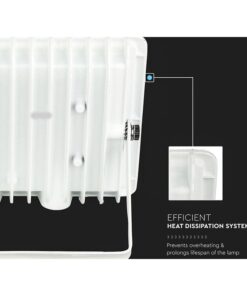 Faro Led Flood Light 20W Carcassa Bianca IP65 Neutro 4000K Super Slim SKU-215950
