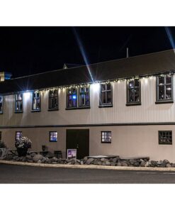 Faro Led Flood Light 20W Carcassa Nera IP65 Caldo 3000K Super Slim SKU-215946