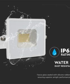 Faro Led Flood Light 20W 1620lm IP65 Slim 121X114X26mm Carcassa Bianca Luce 6500K SKU-215951