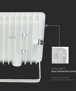 Faro Led Flood Light 30W 2510lm IP65 Slim 158X137X32mm Carcassa Bianca Luce 6500K SKU-215957