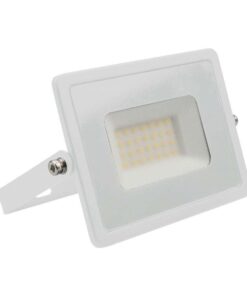 Faro Led Flood Light 30W 2510lm IP65 Slim 158X137X32mm Carcassa Bianca Luce 6500K SKU-215957