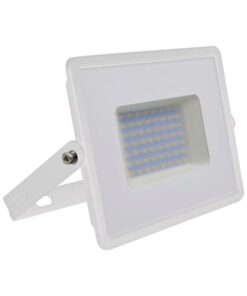 Faro Led Flood Light 50W 4300lm IP65 Slim 198X167X28mm Carcassa Bianca Luce 6500K SKU-215963