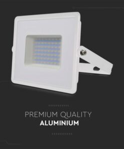 Faro Led Flood Light 50W 4300lm IP65 Slim 198X167X28mm Carcassa Bianca Luce 6500K SKU-215963