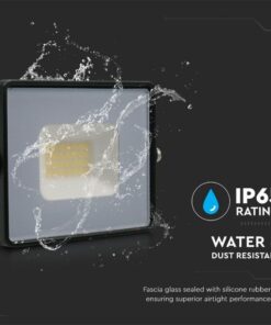 Faro Led Flood Light 20W 1620lm IP65 Slim 121X114X26mm Carcassa Nera Luce 6500K SKU-215948