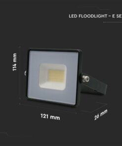 Faro Led Flood Light 20W 1620lm IP65 Slim 121X114X26mm Carcassa Nera Luce 4000K SKU-215947