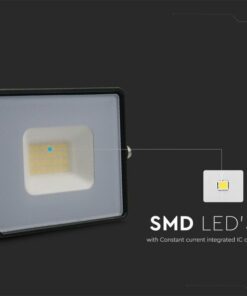 Faro Led Flood Light 20W 1620lm IP65 Slim 121X114X26mm Carcassa Nera Luce 4000K SKU-215947
