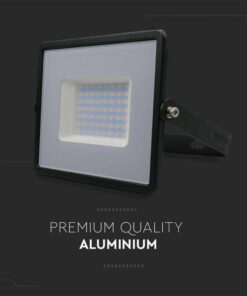 Faro Led Flood Light 50W 4300lm IP65 Slim 198X167X28mm Carcassa Nera Luce 4000K SKU-215959