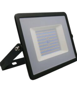 Faro Led Flood Light 100W 8700lm IP65 Slim 261X217X32mm Carcassa Nera Luce 4000K SKU-215965