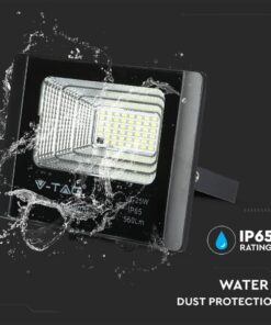 Faro Led Flood Light Con Pannello Solare 12W Neutro 4000K IP65 Telecomando Incluso SKU-8573