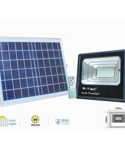 Faro Led Flood Light Con Pannello Solare 60W Neutro 4000K IP65 Telecomando Incluso SKU-8575