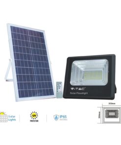 Faro Led Flood Light Con Pannello Solare 200W Freddo 6000K IP65 Telecomando Incluso SKU-94026