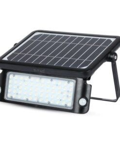Lampada Faro Led Con Pannello Solare 10W 4000K Doppio Sensore PIR Base Inclinabile IP65 SKU-9869
