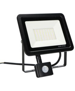 Alternative view of Faro Led Flood Light Slim 50W IP65 Bianco Neutro Carcassa Nera Sensore PIR Opzionale CL1918
