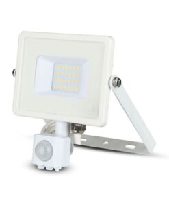 Alternative view of Faro Led Flood Light Slim 20W IP65 Neutro 4000K Carcassa Bianca con Sensore PIR di Movimento e Crepuscolare Chip Samsung SKU-449