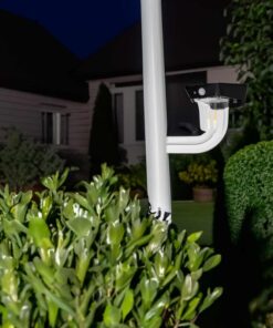 Faro Led Solare Da Parete 1,2W 120LM 3000K Rotondo Trasparente Interrrutore 3 Modalità