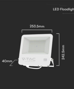 PRO Faro LED SMD Chip Samsung 100W Cavo 1m Colore Bianco 4000K IP65 253.5x40x242.5mm SKU:23442