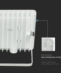 Faro Led Flood Light 20W 1650lm IP65 Slim 120x105x27mm Carcassa Bianca Luce 6400K SKU-6742