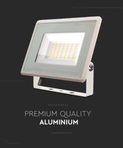 Faro Led Flood Light 200W 17600lm IP65 Slim 400x333x33mm Carcassa Bianca Luce 4000K SKU-6735