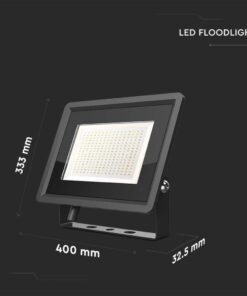 Alternative view of Faro Led Flood Light 200W 17600lm IP65 Slim 400x333x33mm Carcassa Nera Luce 4000K SKU-6733