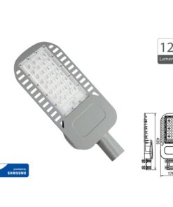 Lampione Stradale Led 50W 4000K 120lm/W Street Lamp Per Strada Giardino Villa IP65 SKU-21958