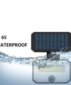 Faro Led Solare 10W 935LM IP65 4000K Montaggio Da Parete O A Terra Con Picchetto Con Sensore Movimento e Telecomando 4 Modalità