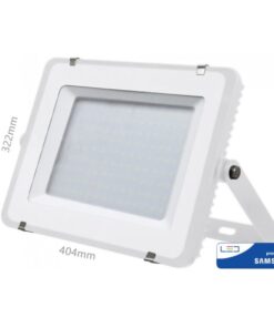 Faro Led Flood Light 150W IP65 Bianco Neutro Super Slim 52mm Carcassa Bianca Samsung Garanzia 5 Anni SKU-479