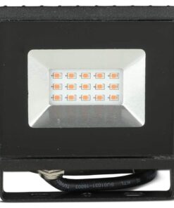 Faro Proiettore Led Flood Light 10W Colore Rosso IP65 Interno Esterno Carcassa Nera SKU-5989