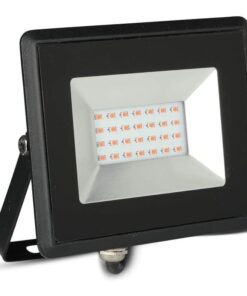 Faro Proiettore Led Flood Light 20W Colore Rosso IP65 Interno Esterno Carcassa Nera SKU-5992