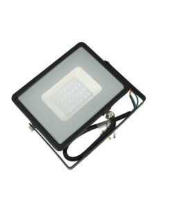 Faro Led Flood Light 30W IP65 Bianco Naturale Super Slim Carcassa Nera Smd Samsung Garanzia 5 Anni SKU-401