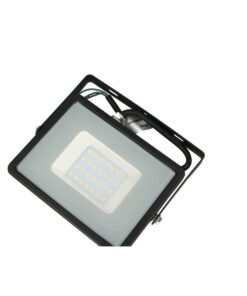 Faro Led Flood Light 30W IP65 Bianco Naturale Super Slim Carcassa Nera Smd Samsung Garanzia 5 Anni SKU-401