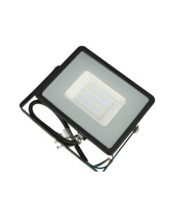 Faro Led Flood Light 30W IP65 Bianco Naturale Super Slim Carcassa Nera Smd Samsung Garanzia 5 Anni SKU-401