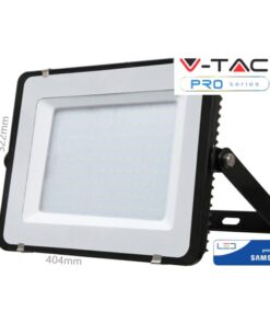 Faro Led Flood Light 150W IP65 Bianco Freddo 6400K Super Slim 52mm Carcassa Nera Samsung Garanzia 5 Ann SKU-477