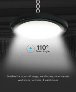 Campana Industriale LED SMD 200W 120LM/W UFO Colore Nero 110° 4000K IP65 SKU-7812