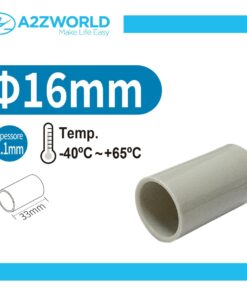 2 Pezzi Manicotto Giunto Raccordo Lineare Dritto 16mm per Tubo Rigido e Flessibile da 16mm Colore Grigio IP40