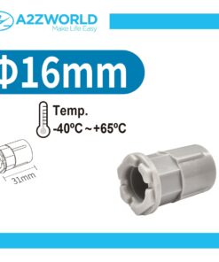 2 Pezzi Manicotto Giunto Raccordo Tubo-Scatola 16mm per Tubo Rigido e Flessibile da 16mm Colore Grigio IP40