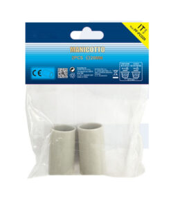 Alternative view of 2 Pezzi Manicotto Giunto Raccordo Lineare Dritto 20mm per Tubo Rigido e Flessibile da 20mm Colore Grigio IP40