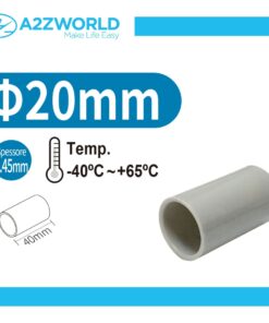 2 Pezzi Manicotto Giunto Raccordo Lineare Dritto 20mm per Tubo Rigido e Flessibile da 20mm Colore Grigio IP40