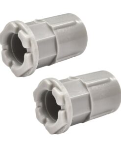 2 Pezzi Manicotto Giunto Raccordo Tubo-Scatola 20mm per Tubo Rigido e Flessibile da 20mm Colore Grigio IP40