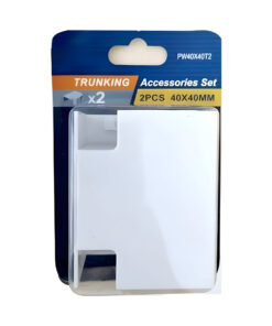 Alternative view of 2 Pezzi Connettore Forma T Per Canaline Passacavi 40X40mm, Colore Bianco